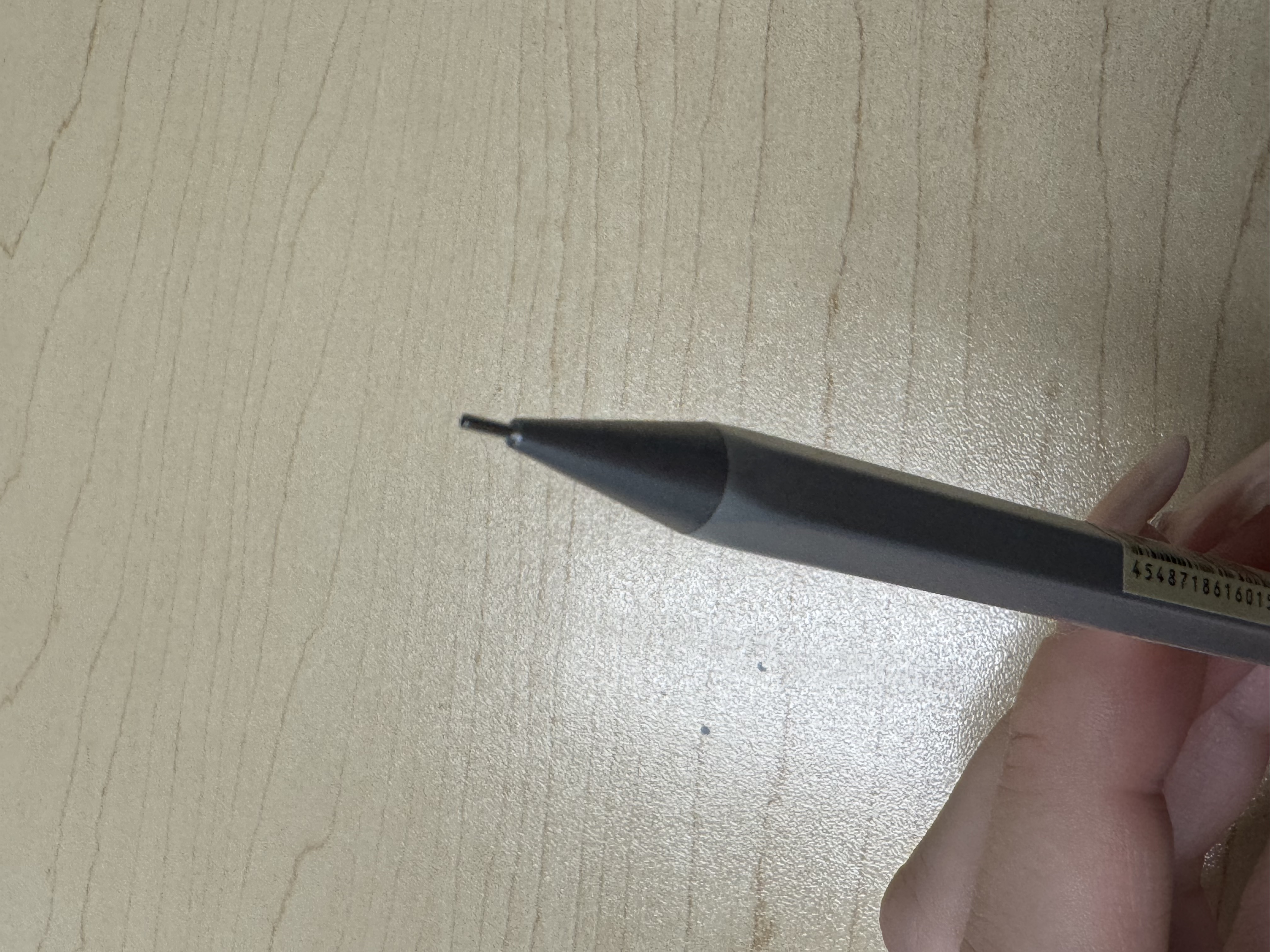 This is a back shot image of a pencil nib