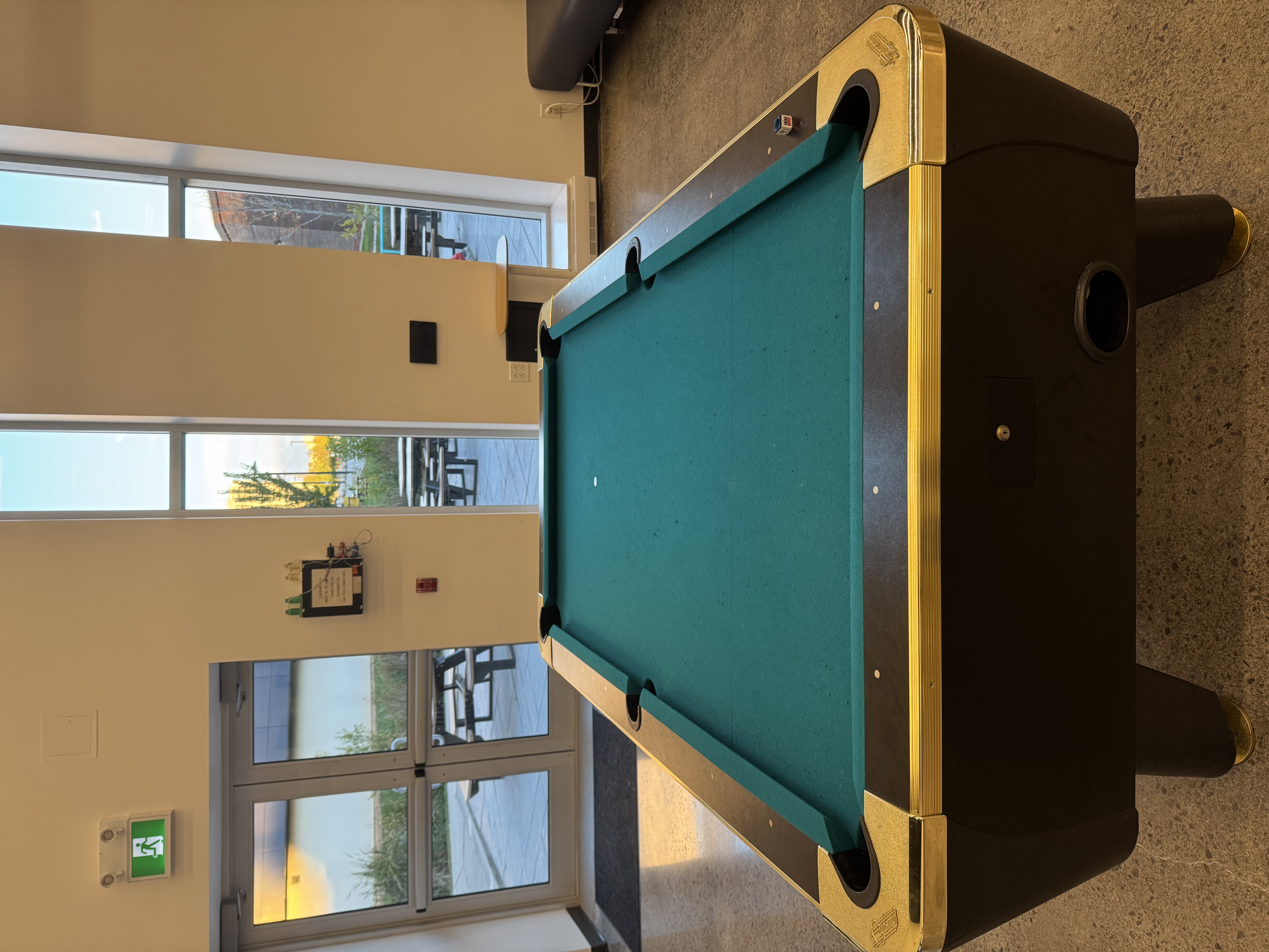 Billiard table in SSU building