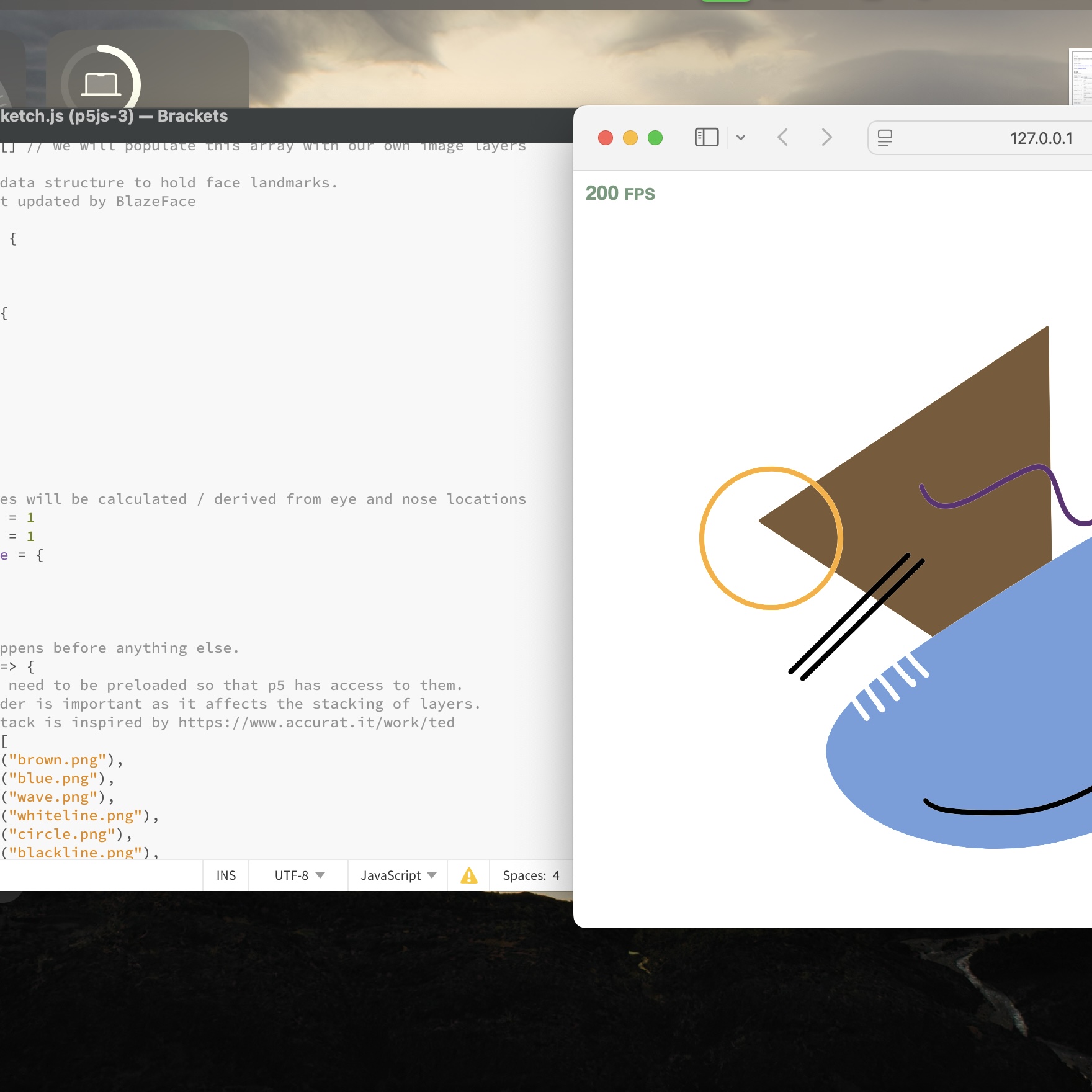 Putting PNGs of each layers into the code.